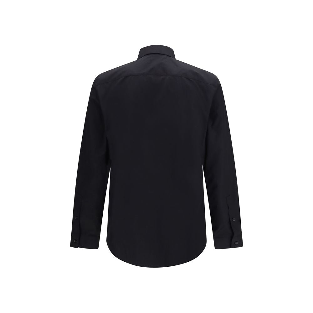 Burberry Schwarzes Baumwollhemd-2