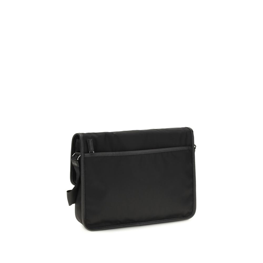 Prada Schwarze Schultertasche aus recyceltem Polyamid-3