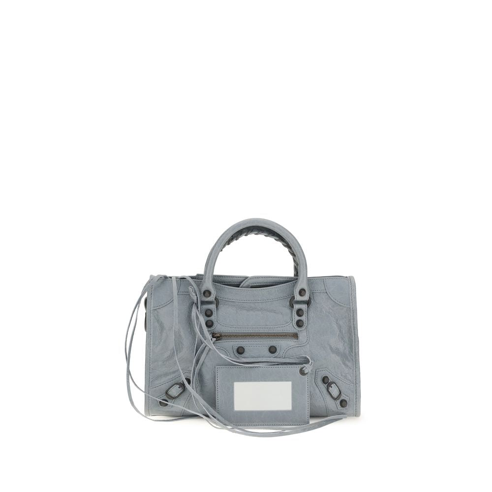 Balenciaga Schwarze Bos Taurus Kalbsleder Schultertasche-1