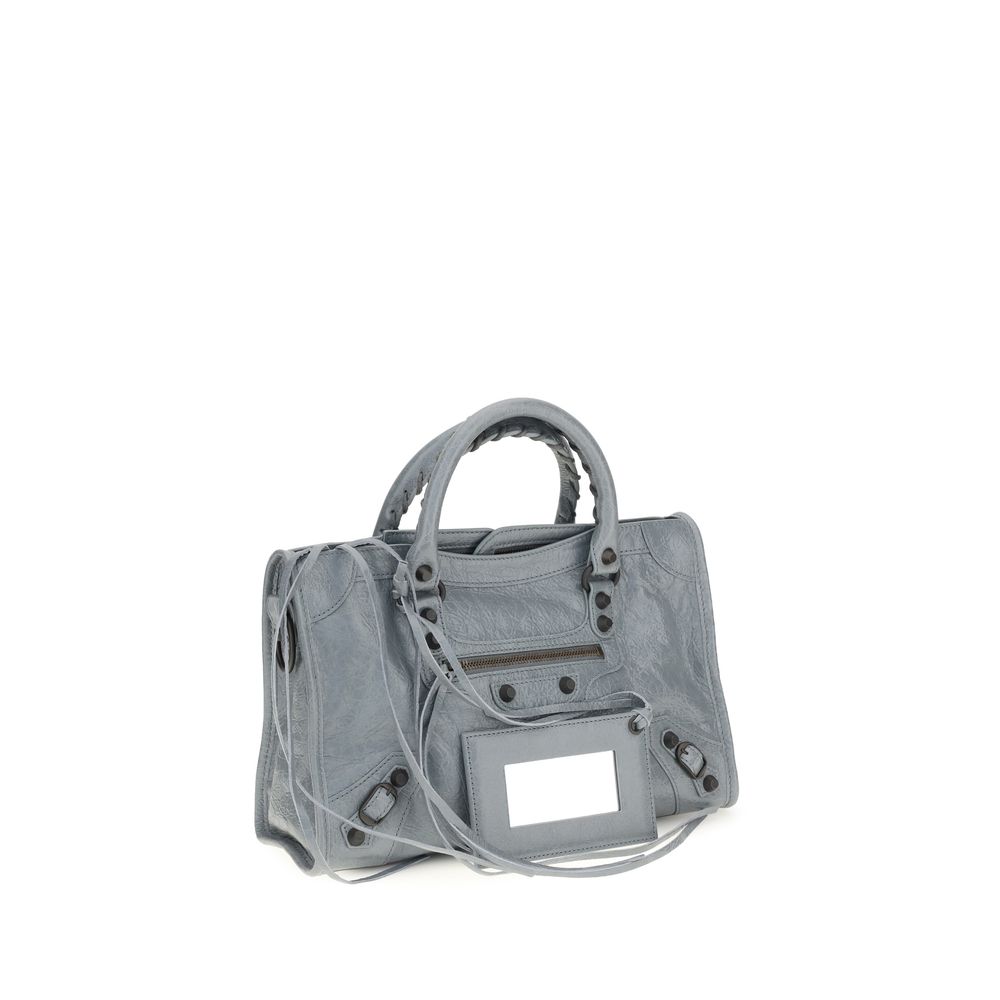 Balenciaga Schwarze Bos Taurus Kalbsleder Schultertasche-2