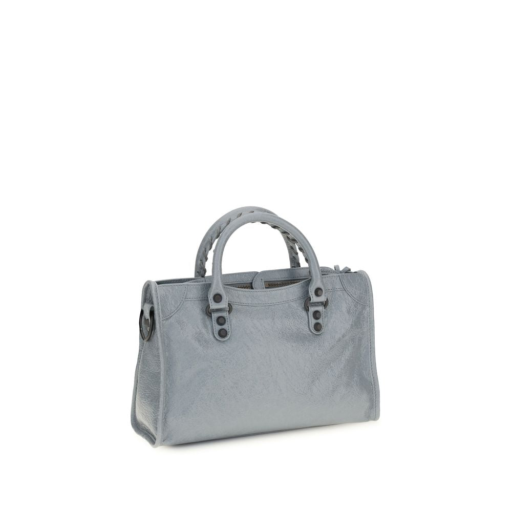 Balenciaga Schwarze Bos Taurus Kalbsleder Schultertasche-3
