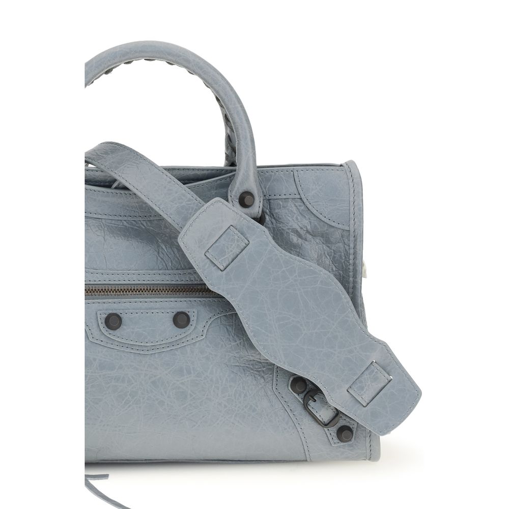 Balenciaga Schwarze Bos Taurus Kalbsleder Schultertasche-4
