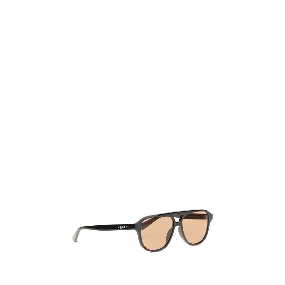 Alexander McQueen Braune Sonnenbrille aus Acetat-2