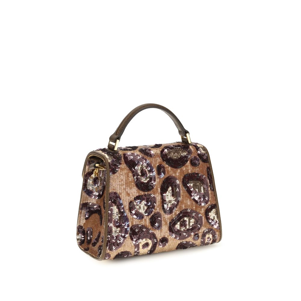 Valentino Garavani Schultertasche aus mehrfarbiger Seide-3