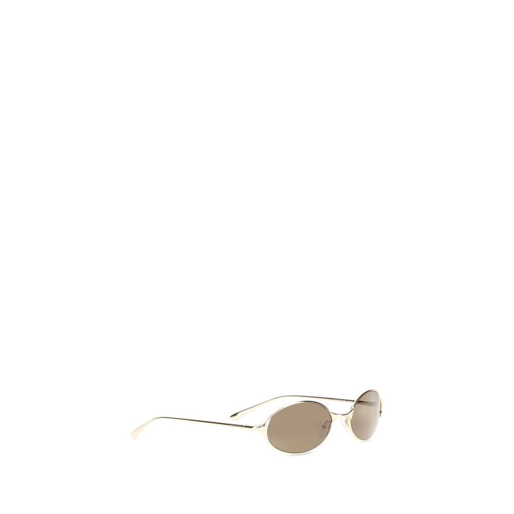 Alexander McQueen Sonnenbrille aus Goldmetall-2