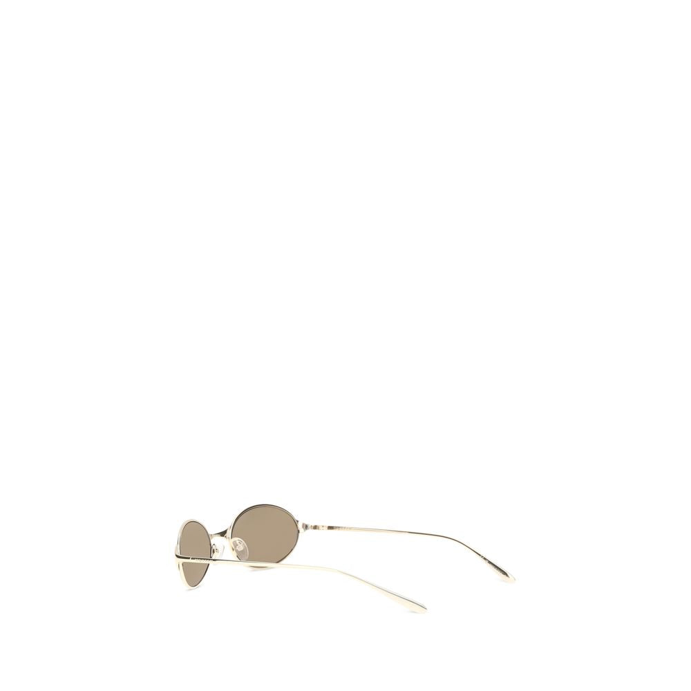 Alexander McQueen Sonnenbrille aus Goldmetall-3