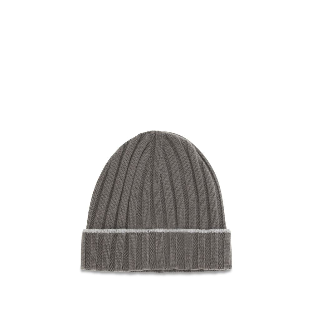Brunello Cucinelli Two-Tone Cashmere Beanie-2