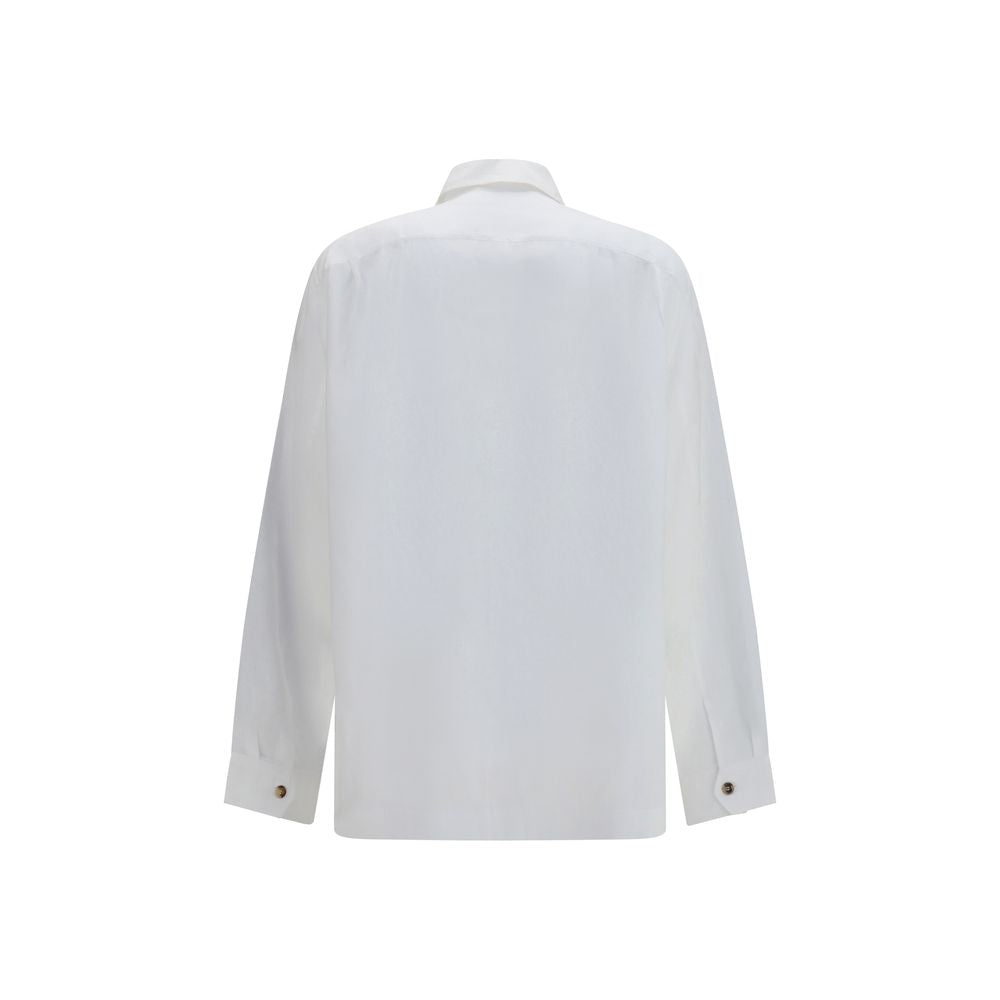 Brunello Cucinelli White Linen Shirt-2