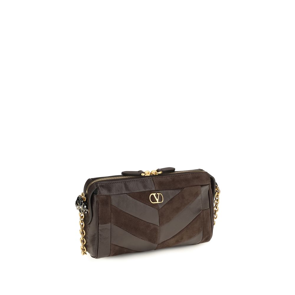 Valentino Garavani Brown Calfskin Bos Taurus Shoulder Bag-2