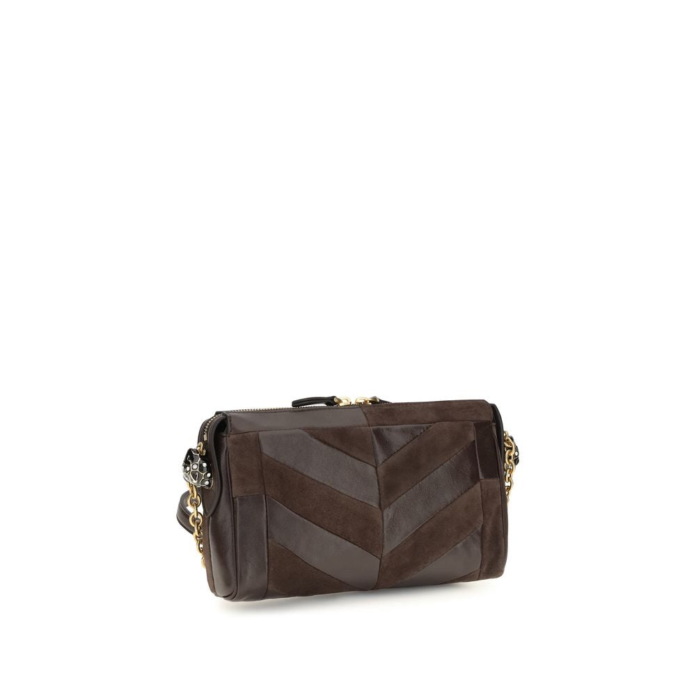 Valentino Garavani Brown Calfskin Bos Taurus Shoulder Bag-3