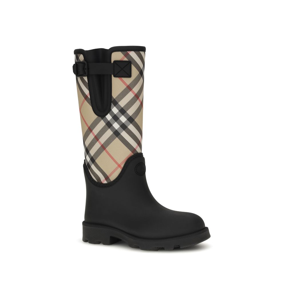 Burberry Schwarze Gummistiefel-2