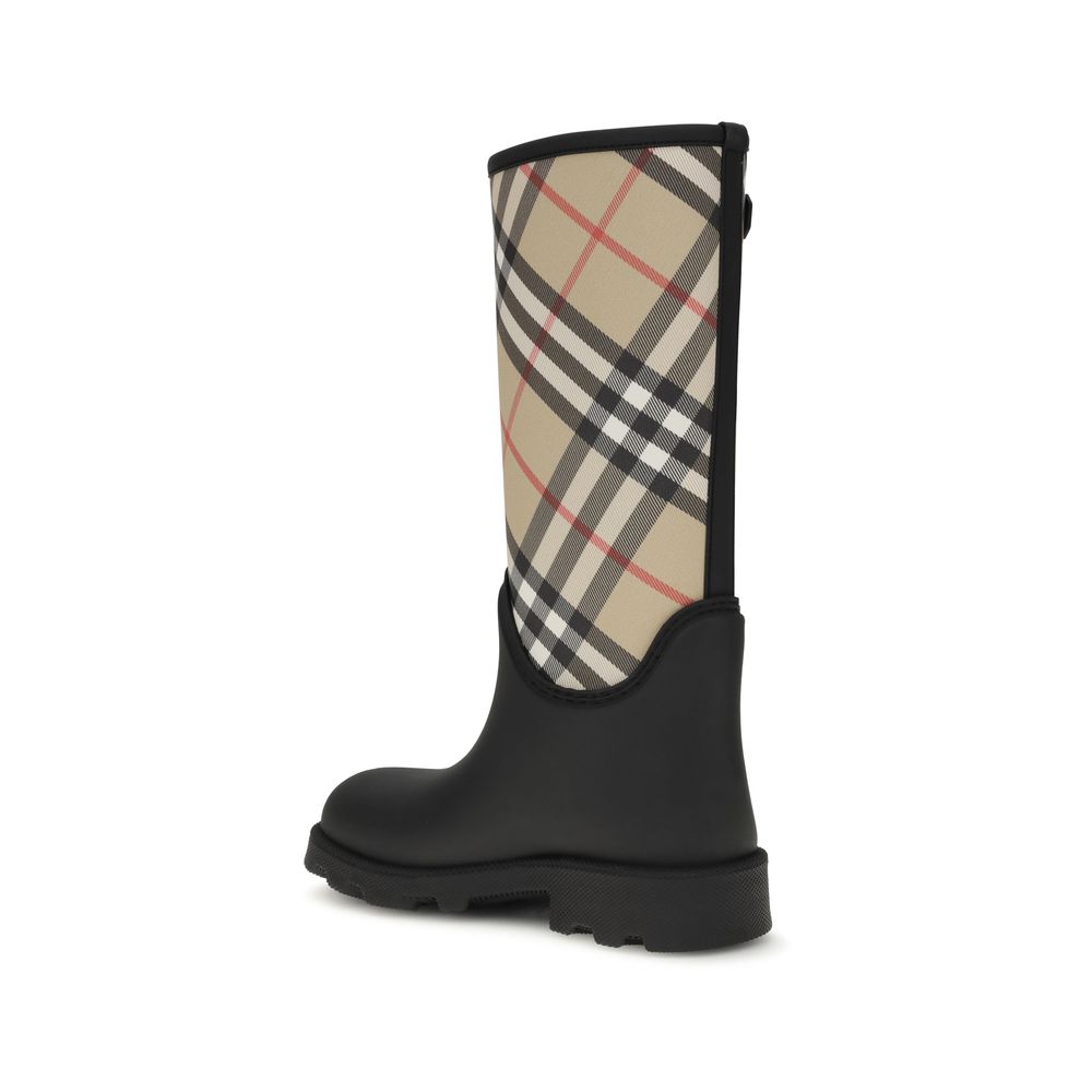 Burberry Schwarze Gummistiefel-3