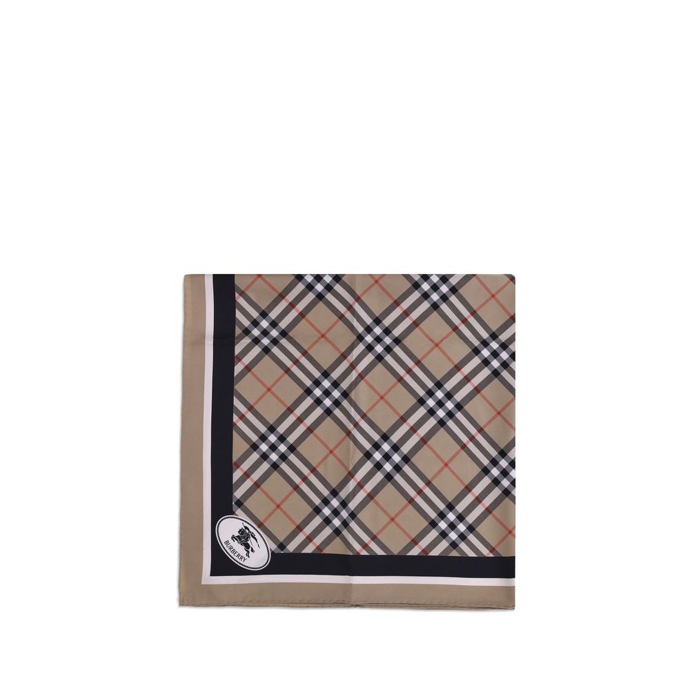 Burberry Beiger Seidenschal-1