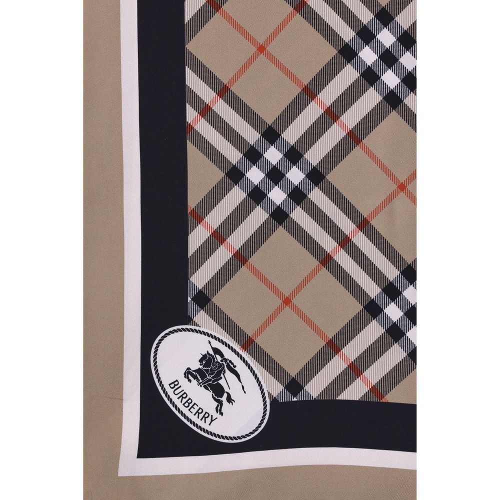 Burberry Beiger Seidenschal-3