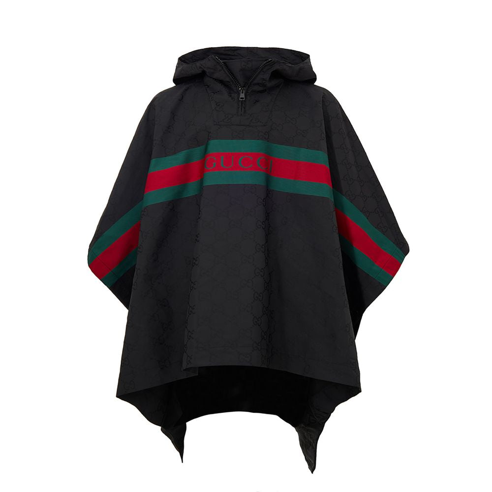 Gucci Schwarzer Trenchcoat aus Polyester-1