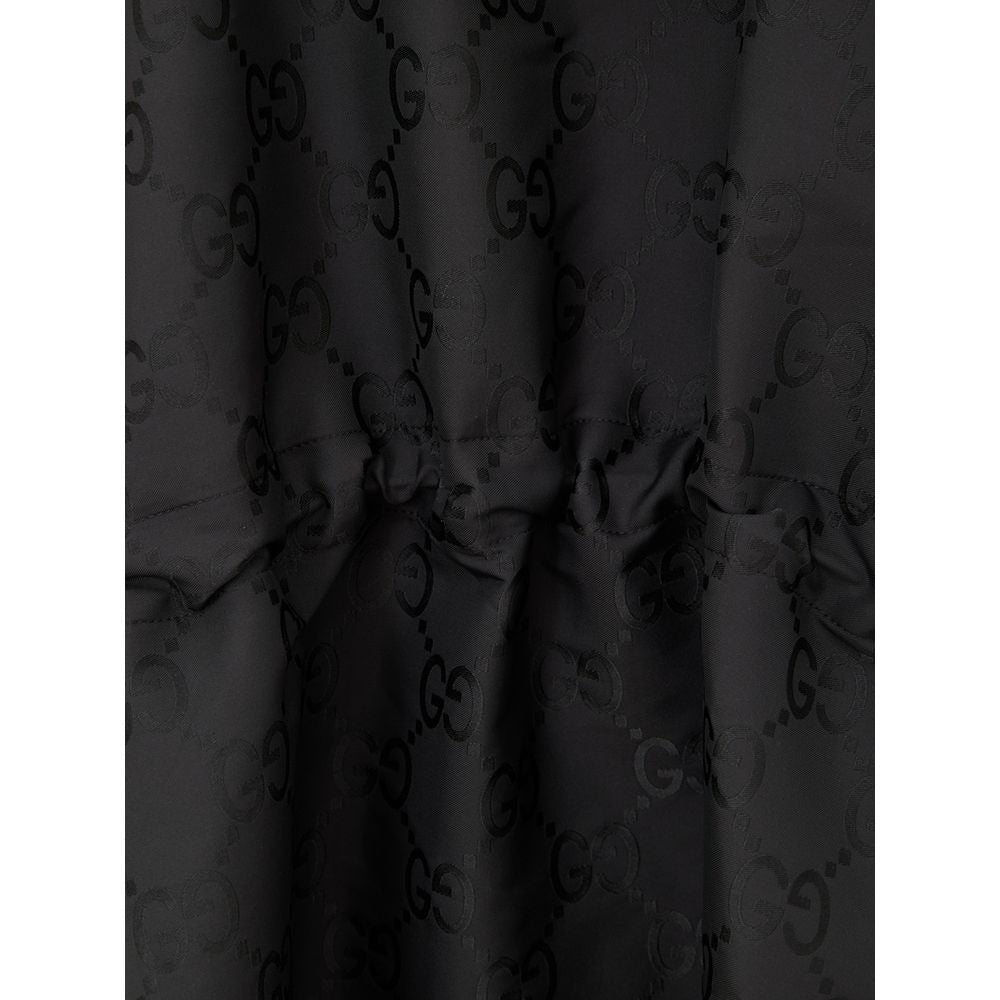 Gucci Schwarzer Trenchcoat aus Polyester-3