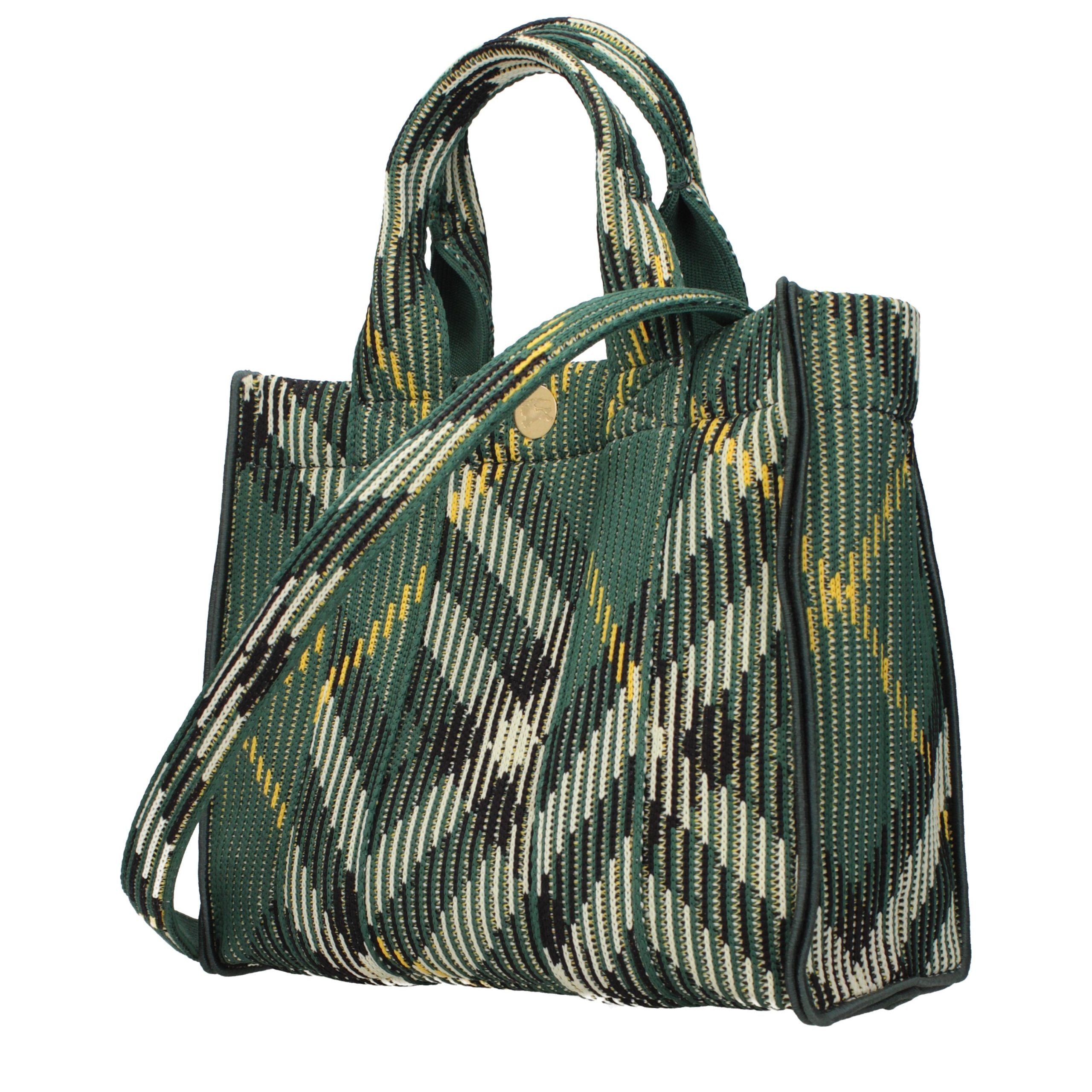 Burberry Grüne Stoffhandtasche-2