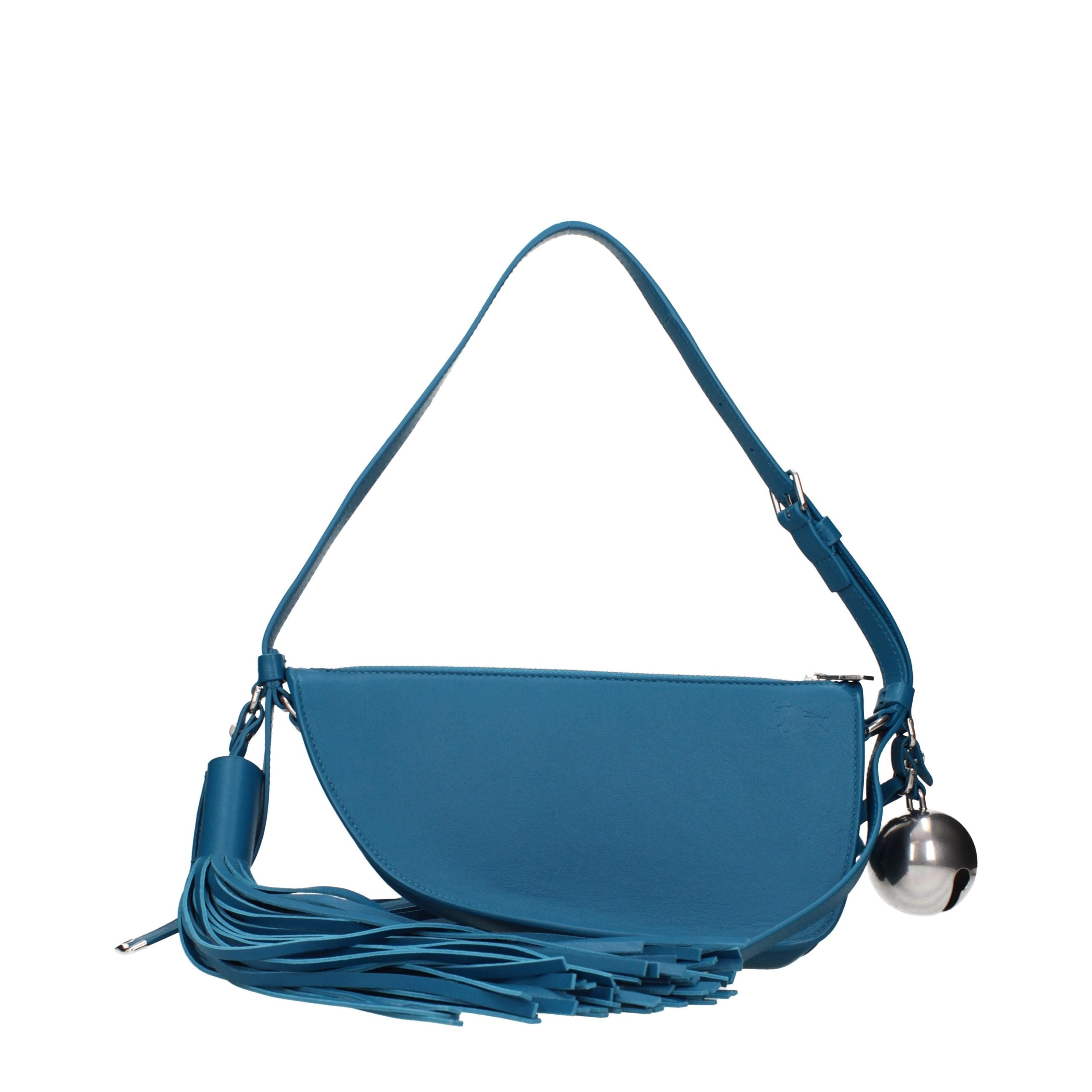 Burberry Schultertasche aus blauem Leder