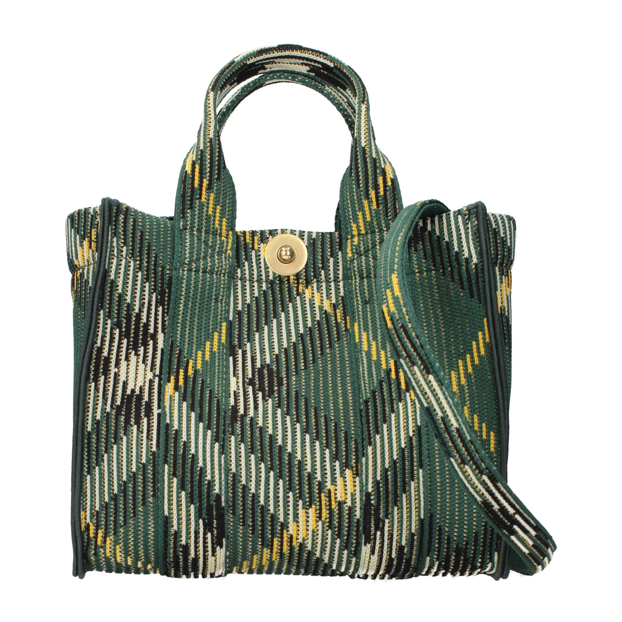 Burberry Grüne Stoffhandtasche-3