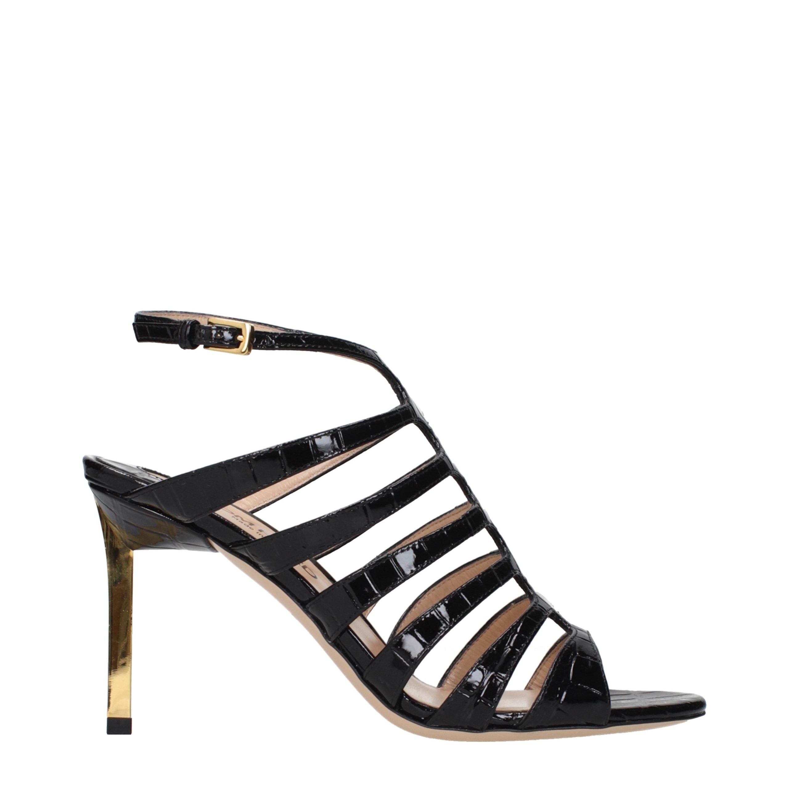 Tom Ford Schwarze Leder-Stiletto-Sandalen