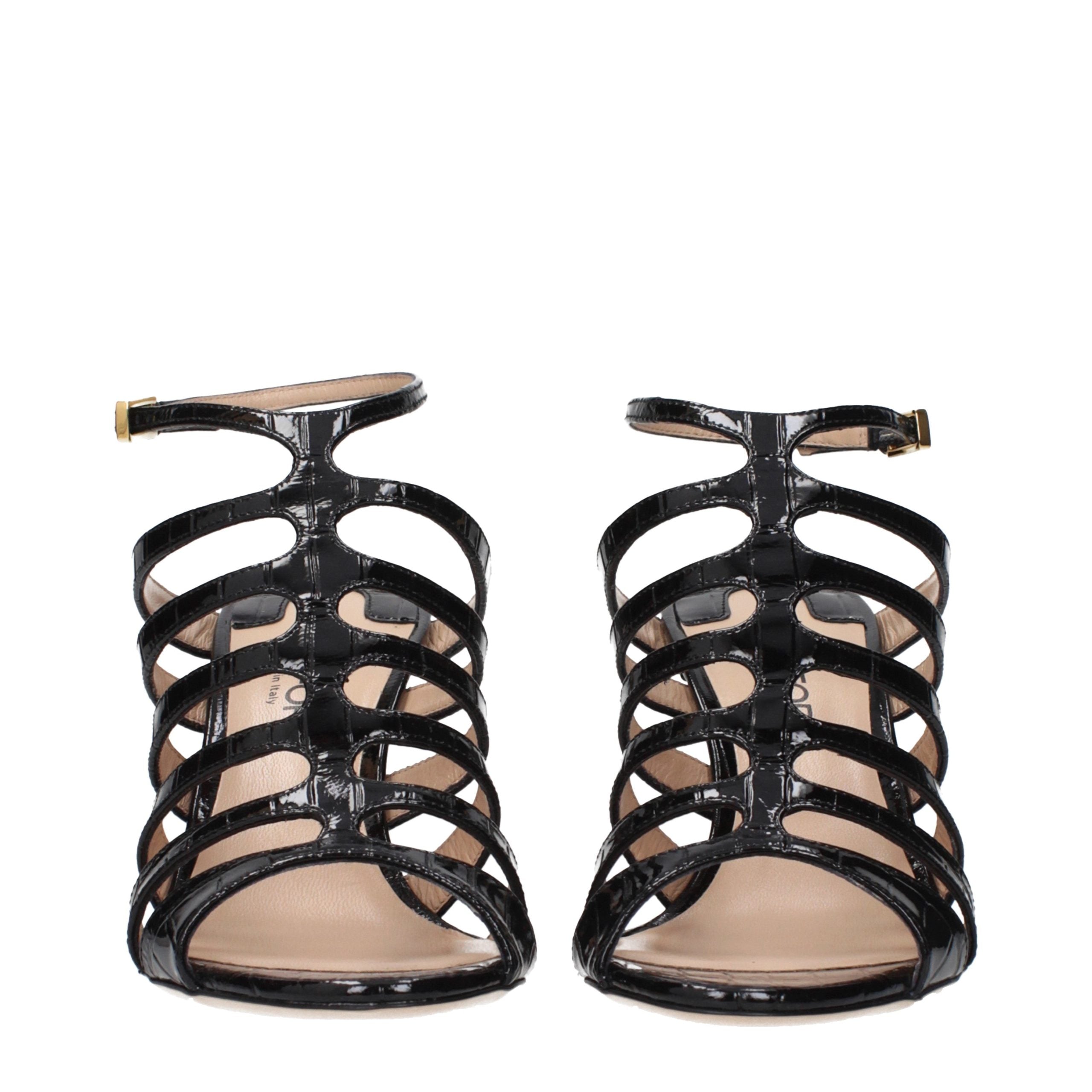 Tom Ford Schwarze Leder-Stiletto-Sandalen-3