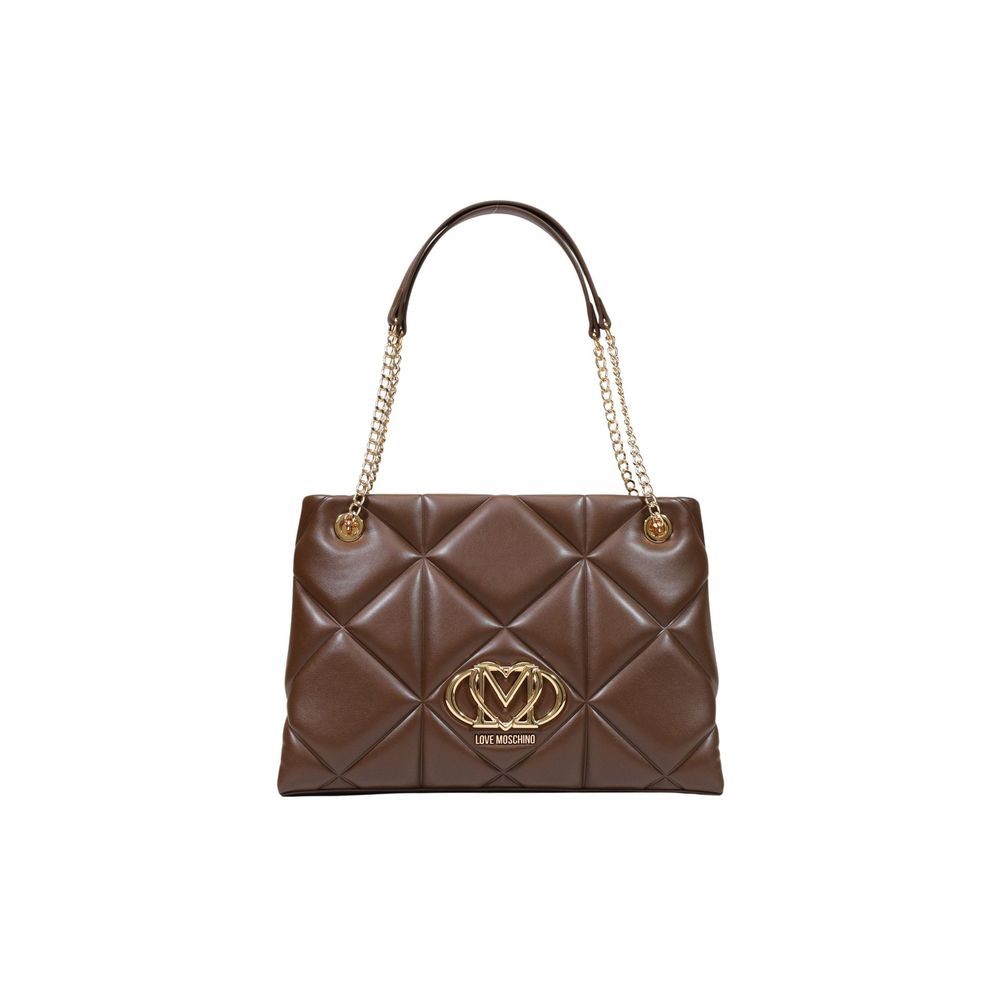 Love Moschino Braune Handtasche aus Polyethylen-1