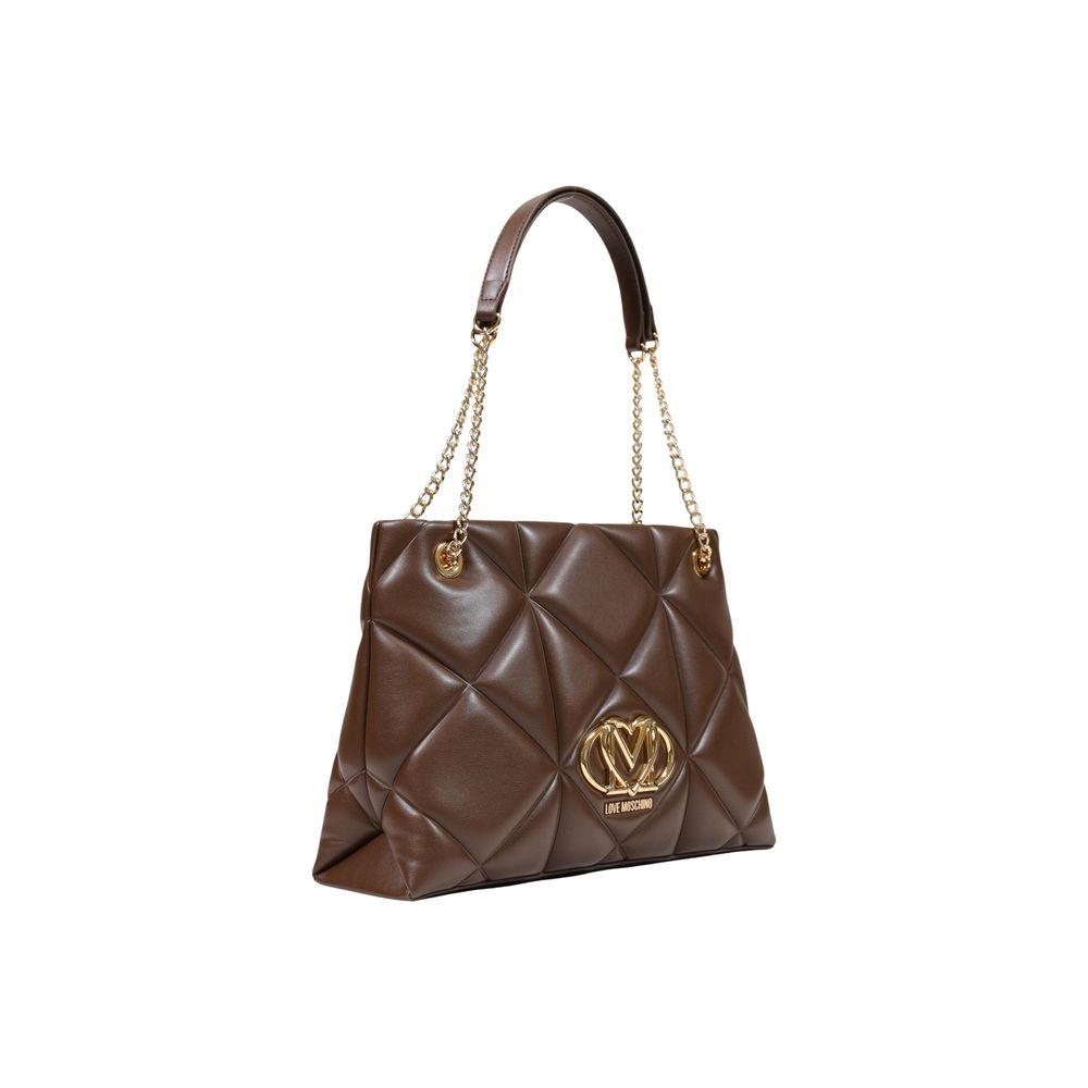 Love Moschino Braune Handtasche aus Polyethylen-2