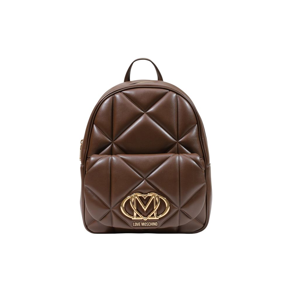 Love Moschino Brauner Rucksack aus Polyethylen-1