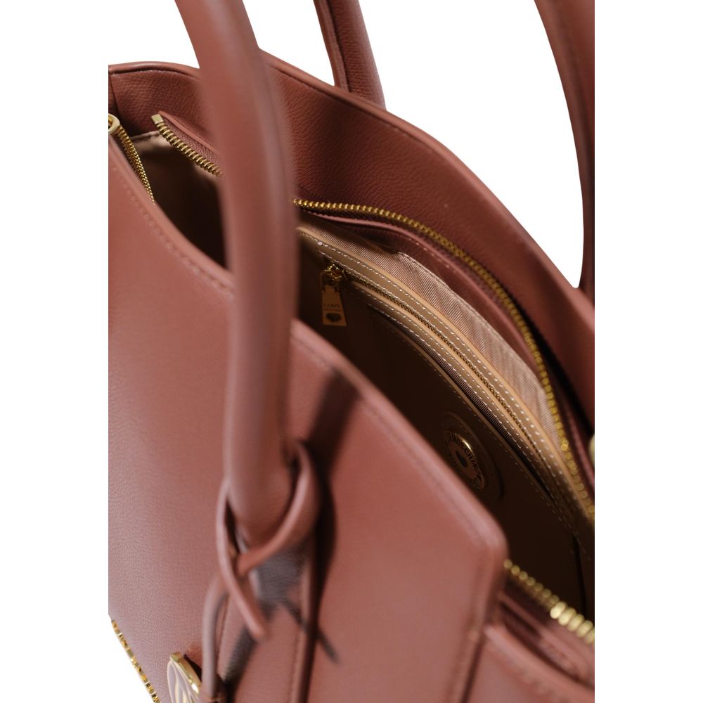 Love Moschino Braune Handtasche aus Polyethylen-5