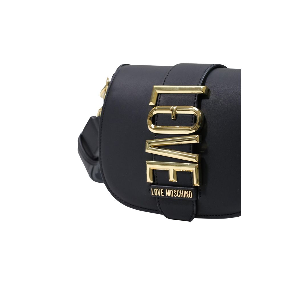 Love Moschino Schwarze Handtasche aus Polyethylen-4