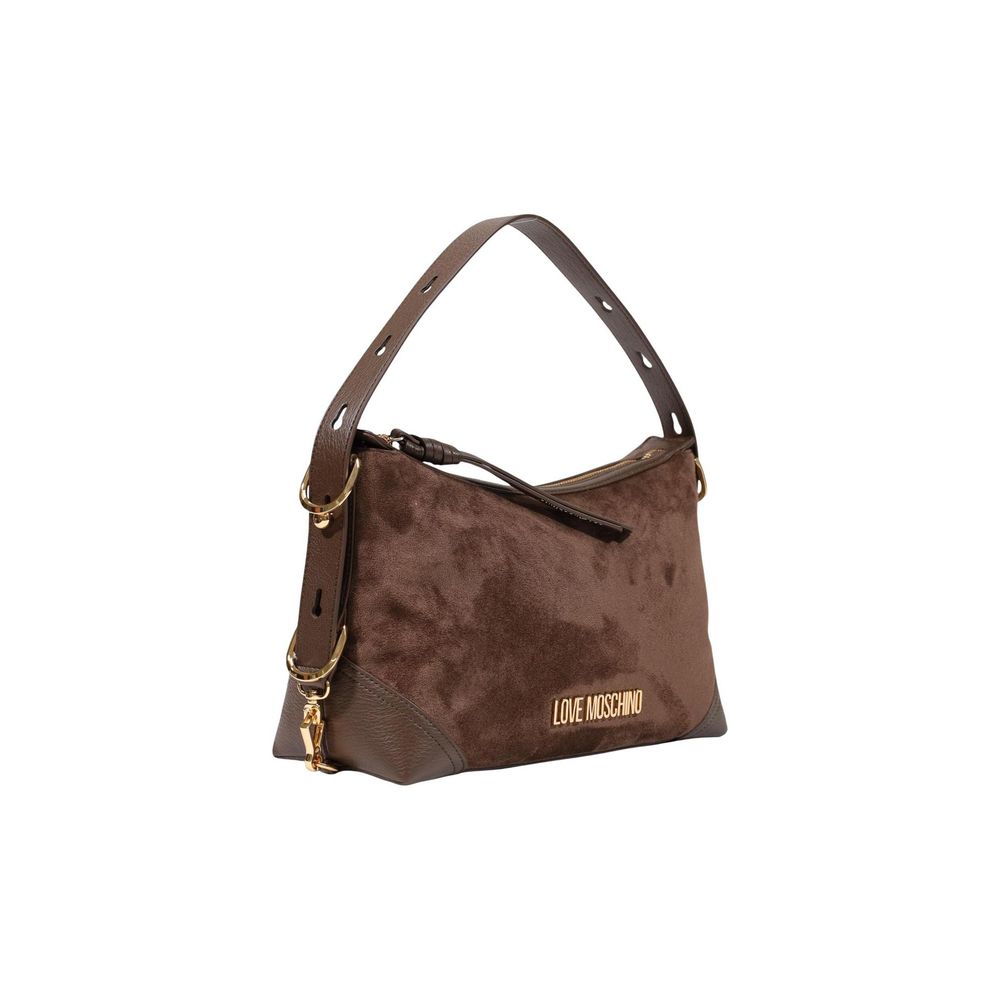 Love Moschino Braune Handtasche aus Polyester-2