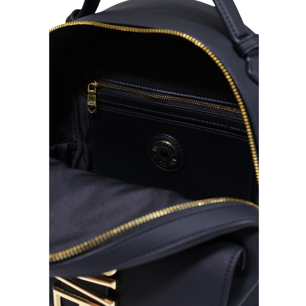 Love Moschino Schwarzer Rucksack aus Polyethylen-5