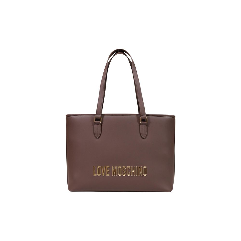 Love Moschino Braune Handtasche aus Polyethylen-1