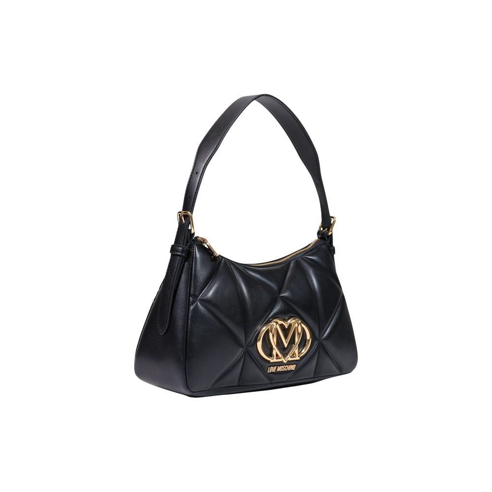 Love Moschino Schwarze Handtasche aus Polyethylen-2
