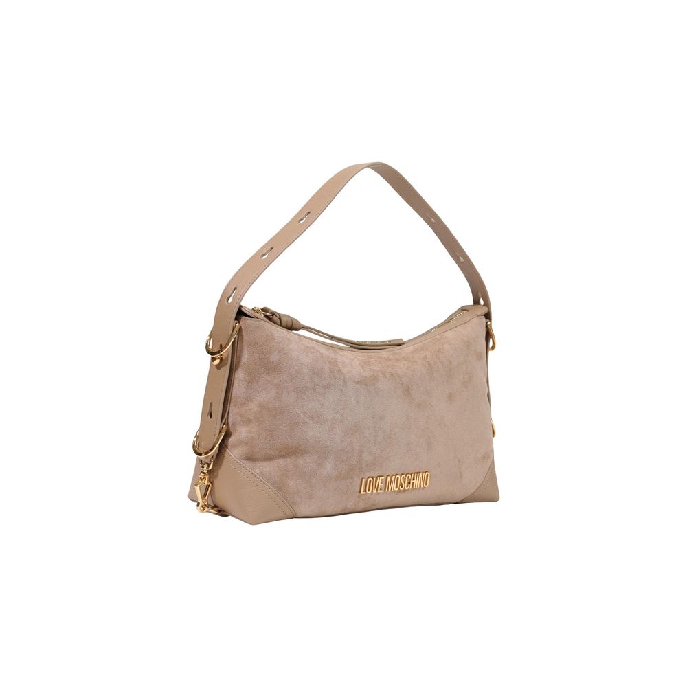 Love Moschino Beige Polyester Handtasche-2