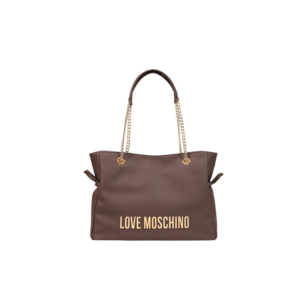 Love Moschino Braune Handtasche aus Polyester-1