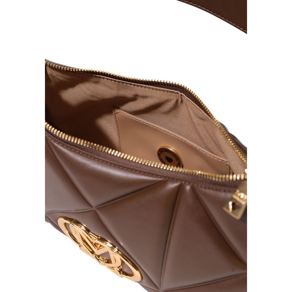 Love Moschino Braune Handtasche aus Polyethylen-5