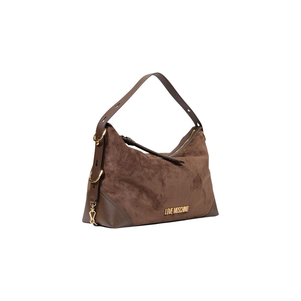 Love Moschino Braune Handtasche aus Polyester-2