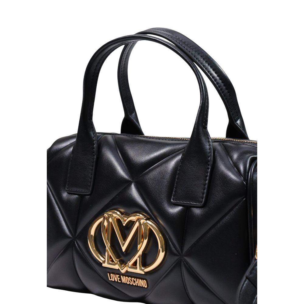 Love Moschino Schwarze Handtasche aus Polyethylen-4