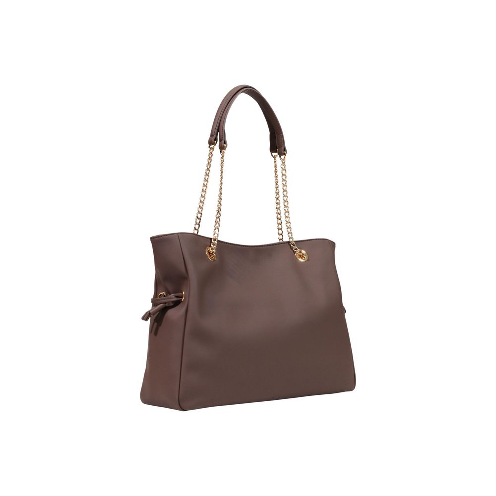 Love Moschino Braune Handtasche aus Polyester-4