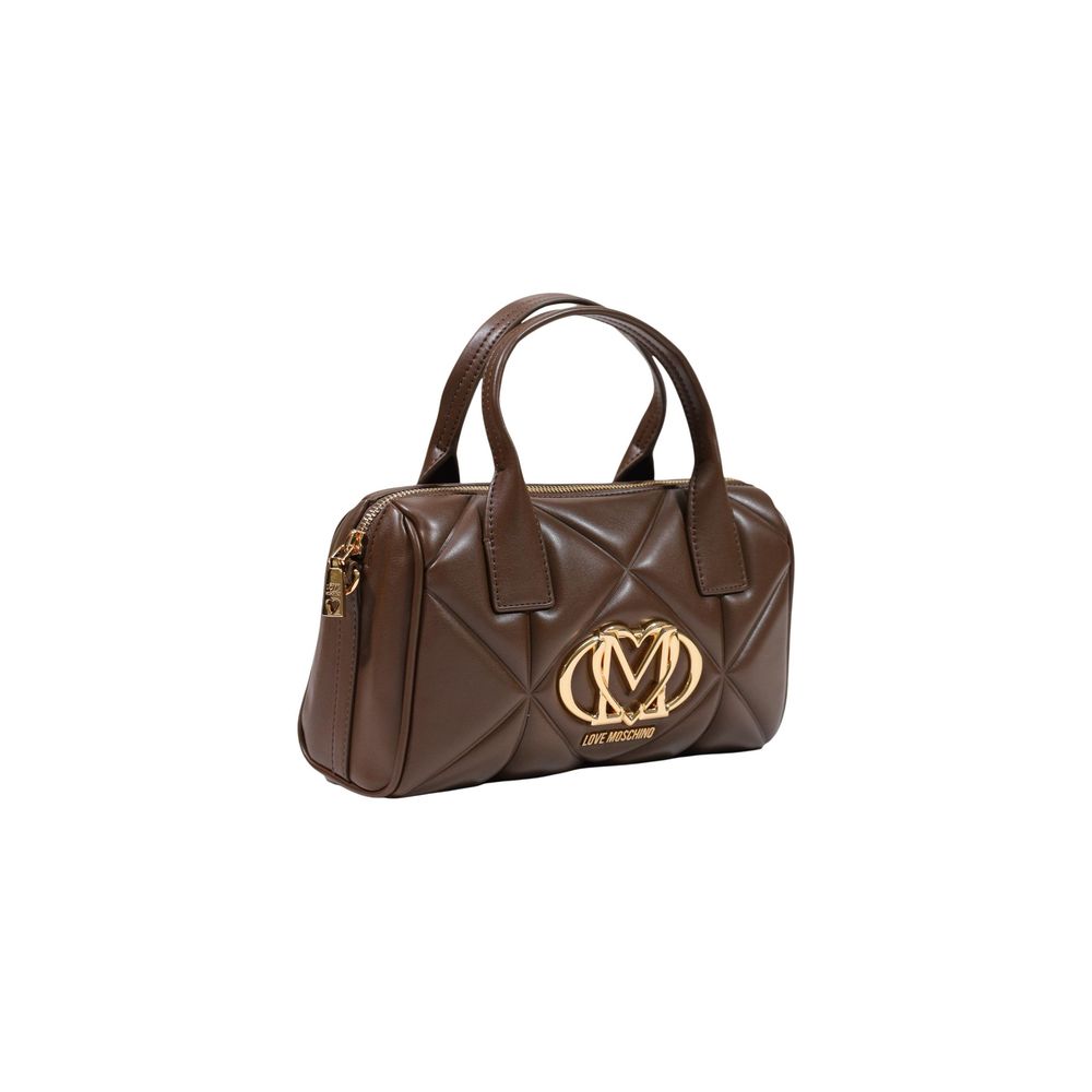Love Moschino Braune Handtasche aus Polyethylen-3