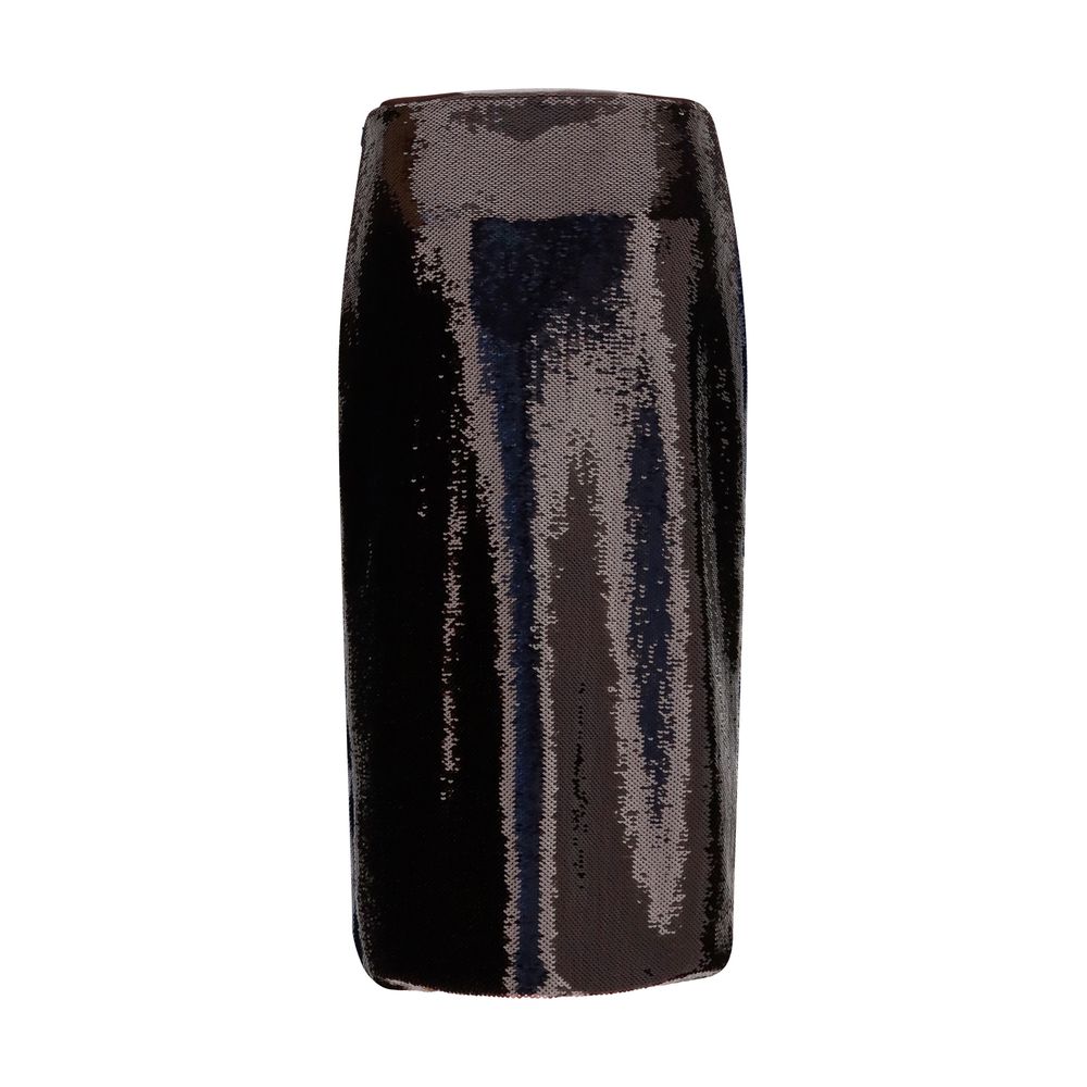 Tom Ford Blaue Seiden-Midirock-2