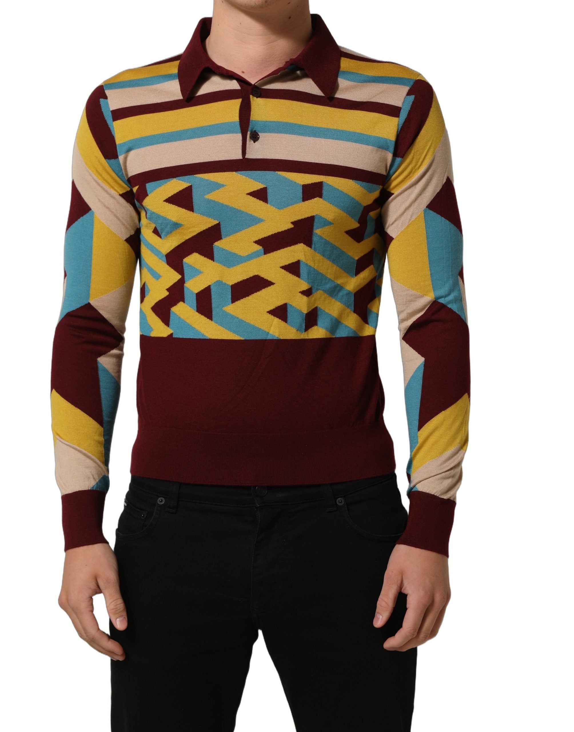 Dolce & Gabbana Mehrfarbiger Pullover aus Kaschmirstrick-3