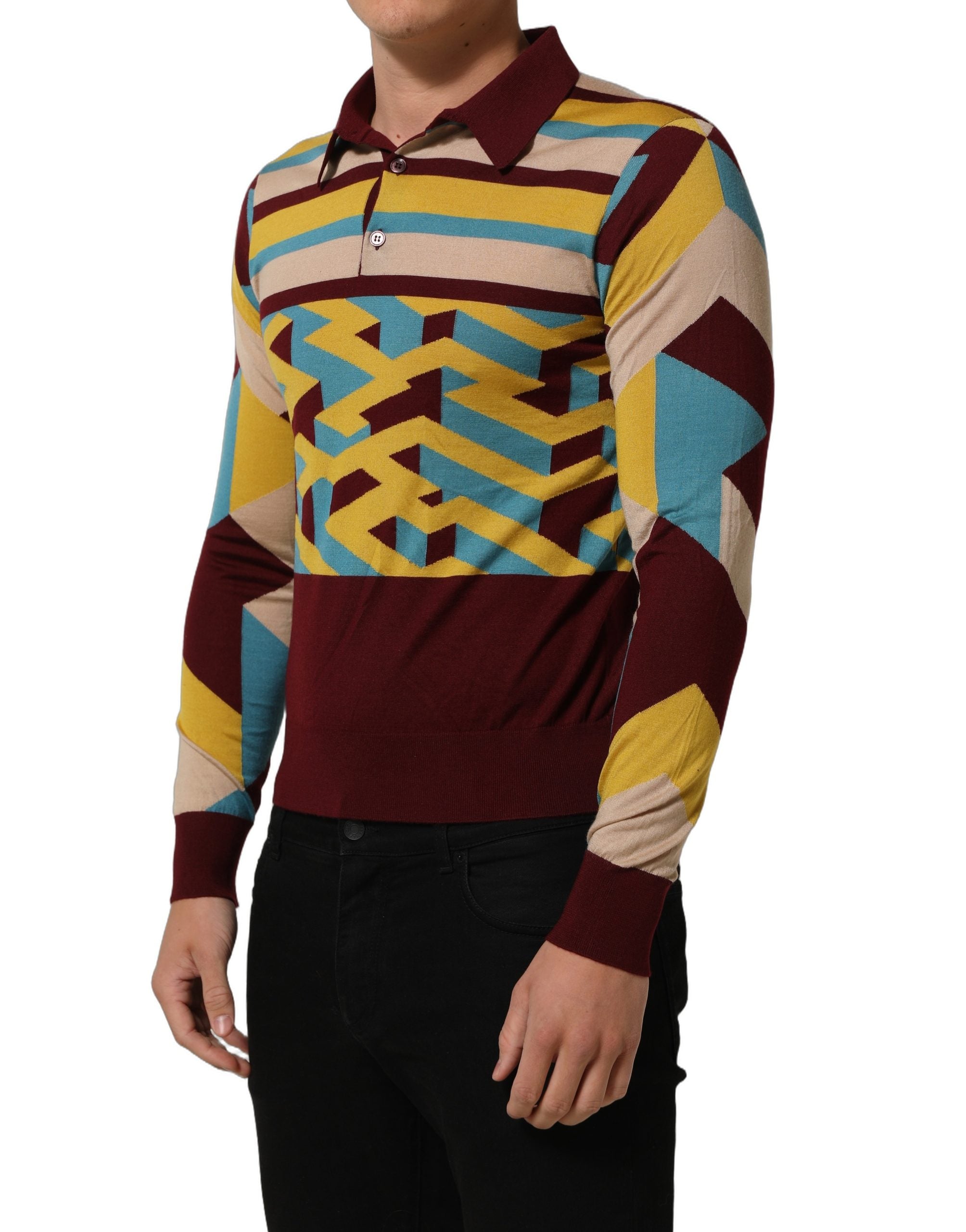 Dolce & Gabbana Mehrfarbiger Pullover aus Kaschmirstrick-5