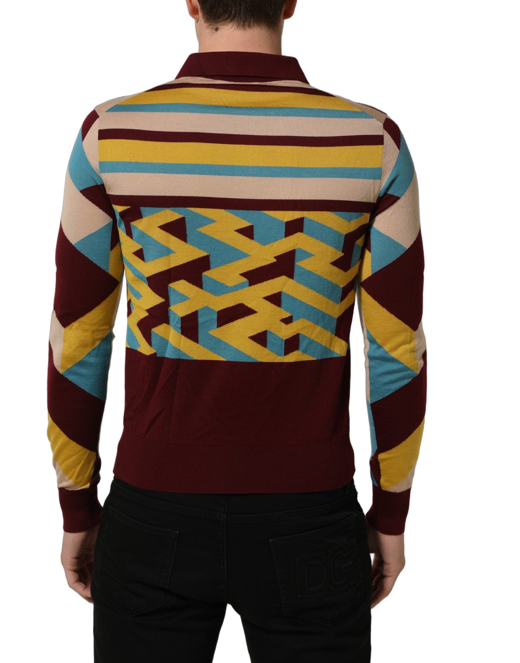 Dolce & Gabbana Mehrfarbiger Pullover aus Kaschmirstrick-6