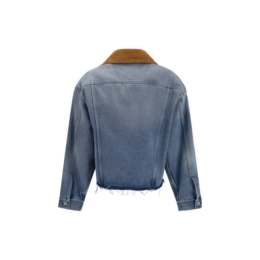 Miu Miu Blaue Jeansjacke aus Baumwolle-2