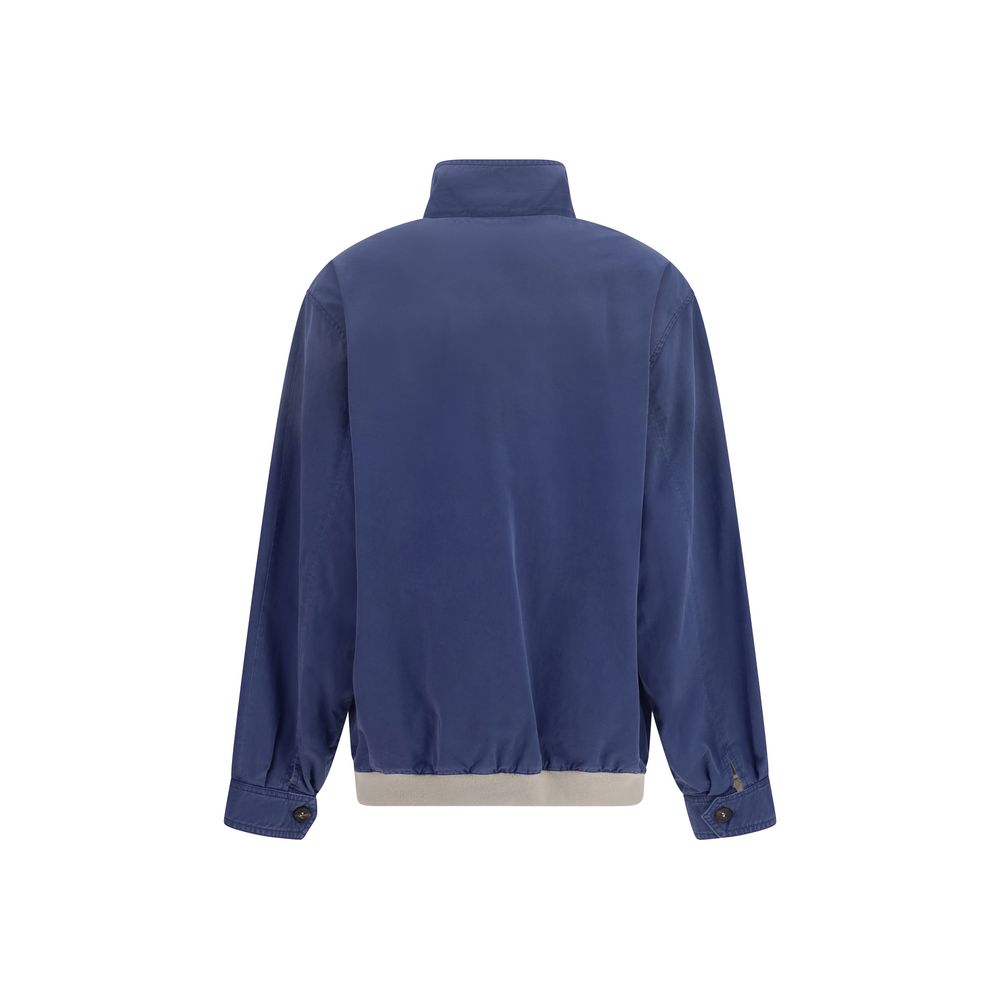 Miu Miu Blauer Baumwoll-Bomber-2