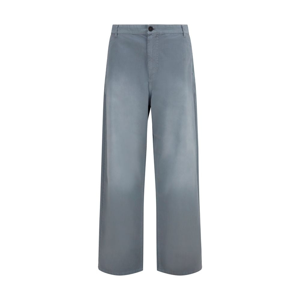 Miu Miu Graue Baumwoll-Freizeithose-1