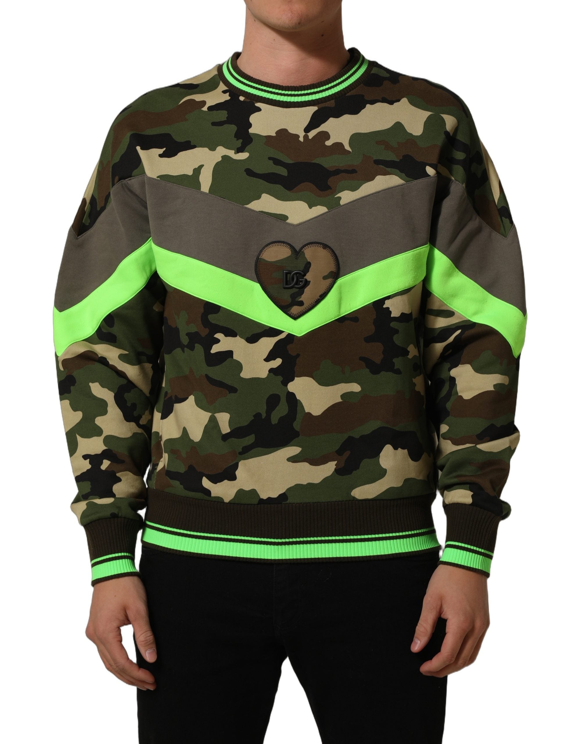 Dolce & Gabbana Mehrfarbiger Camouflage-Pullover für Herren-4