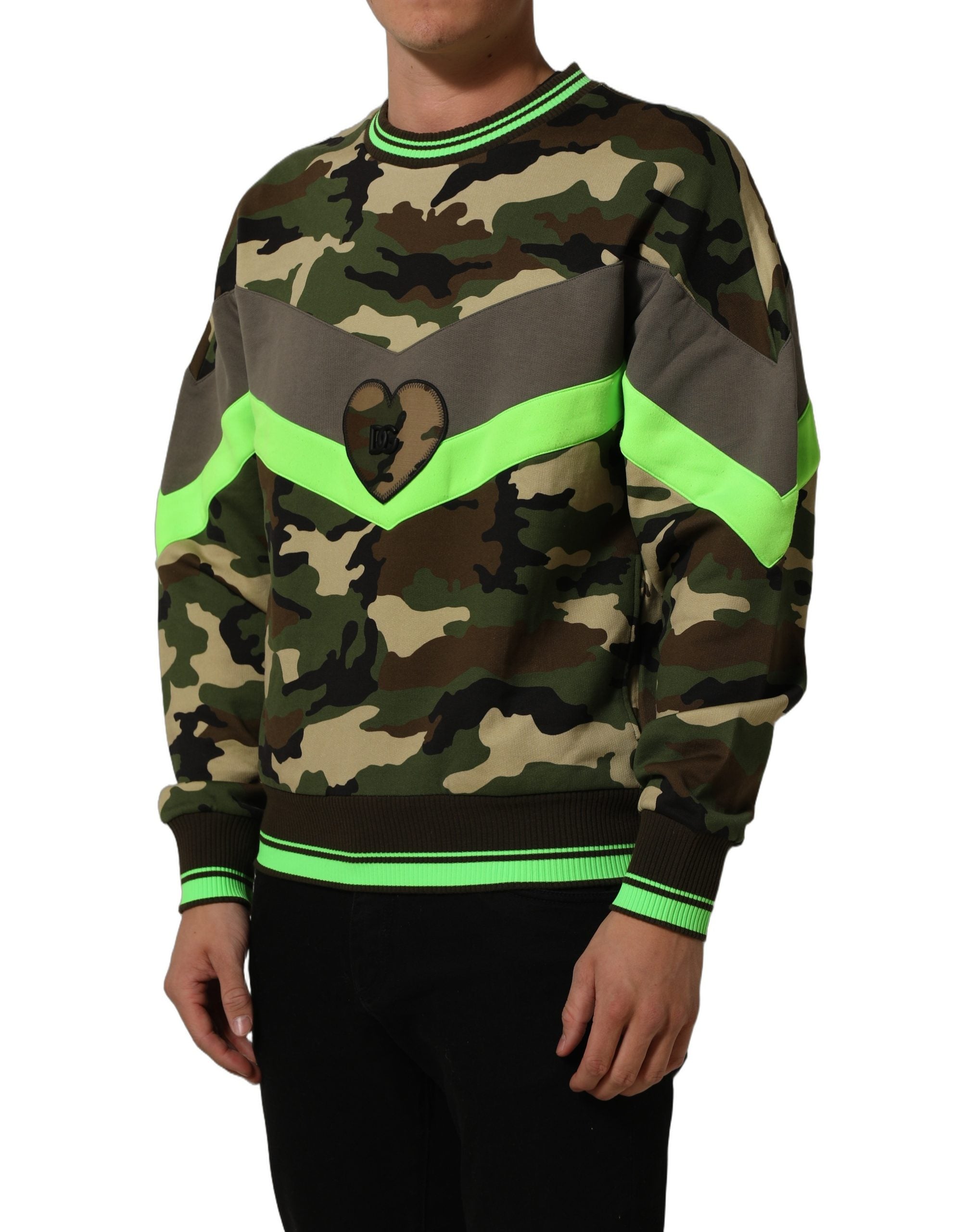 Dolce & Gabbana Mehrfarbiger Camouflage-Pullover für Herren-5